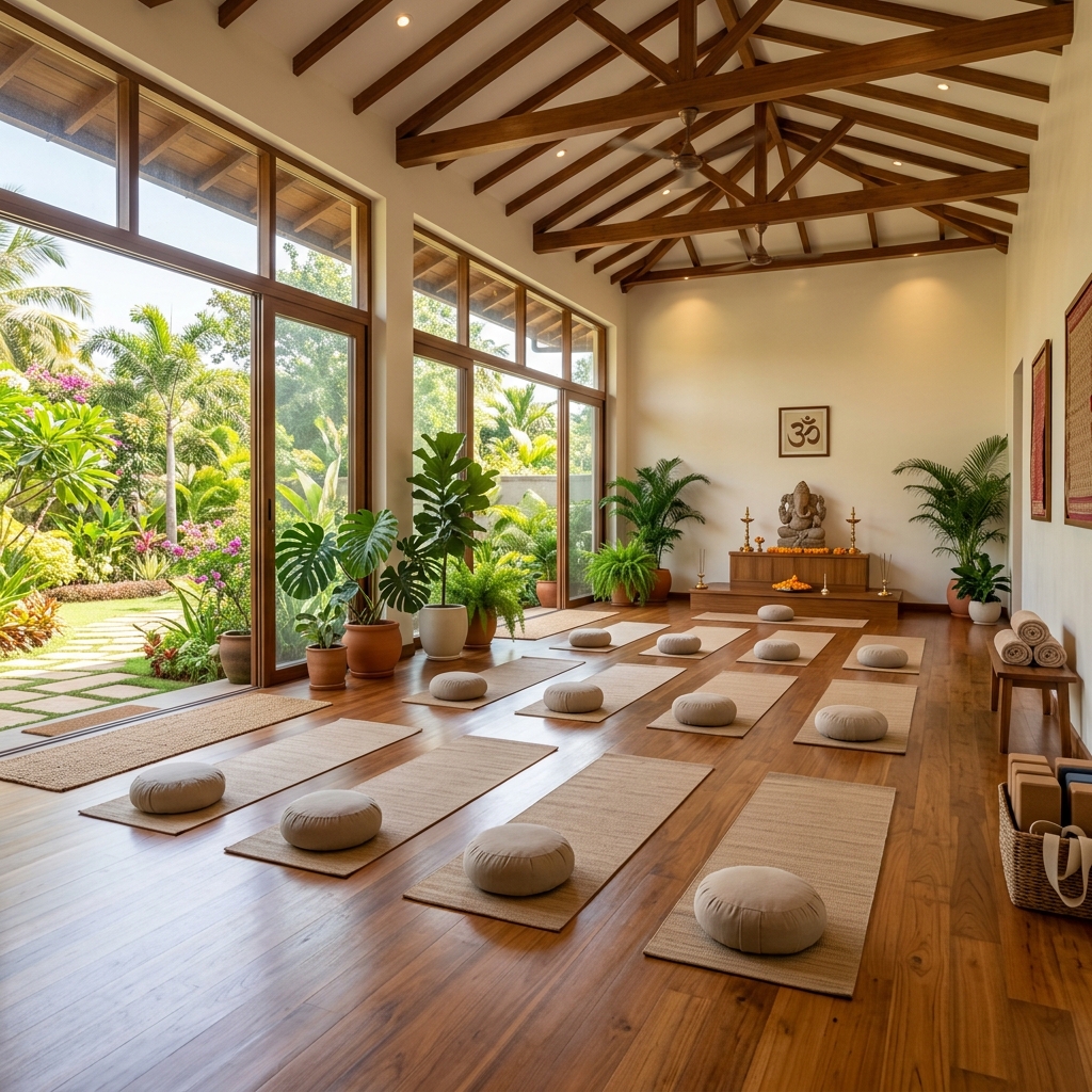 Serene Yoga and Meditation Hall
